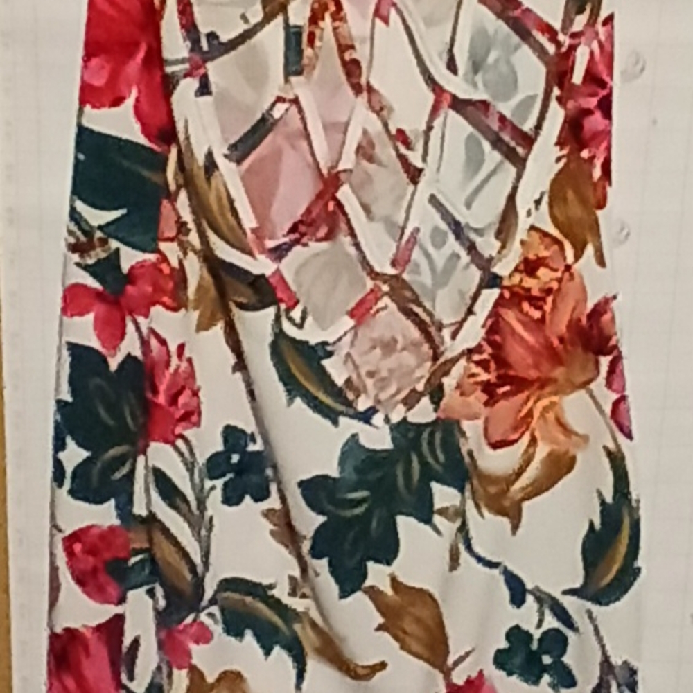 Floral Backless Dress - Multicolor